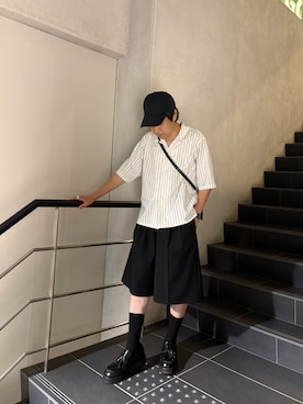 「アイテム（ショルダーバッグ）」を使った、たくたんさん（メンズ・164cm）の夏コーディネート