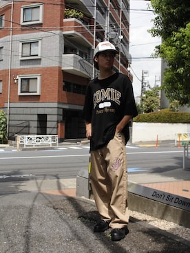 「MYne（マイン）のアイテム」を使った、THE PHARCYDEさん（メンズ・176cm）の秋コーディネート