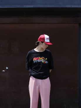 「MYne（マイン）のアイテム」を使った、THE PHARCYDEさん（メンズ・176cm）の秋コーディネート