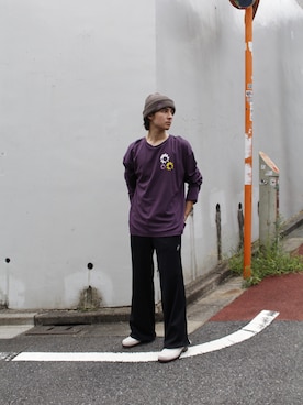 「MYne（マイン）のアイテム」を使った、THE PHARCYDEさん（メンズ・176cm）の秋コーディネート