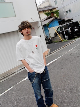 「MYne（マイン）のアイテム」を使った、THE PHARCYDEさん（メンズ・178cm）の春コーディネート