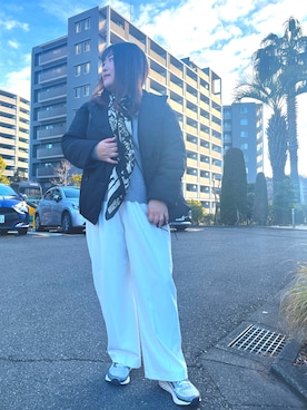 「saloon（サルーン）のアイテム」を使った、nanさん（レディース・164cm）の冬コーディネート