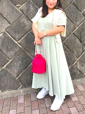 「SUGAR BISKET（シュガービスケット）のアイテム（ワンピース/ドレス）」を使った、nanさん（レディース・164cm）の夏コーディネート