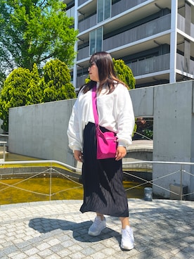 「LONGCHAMP（ロンシャン）のアイテム（バッグ）」を使った、nanさん（レディース・164cm）の春コーディネート