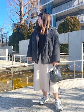 「saloon（サルーン）のアイテム」を使った、nanさん（レディース・164cm）の冬コーディネート