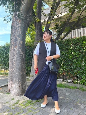 「アイテム（アナログ腕時計）」を使った、nanさん（レディース・164cm）の夏コーディネート