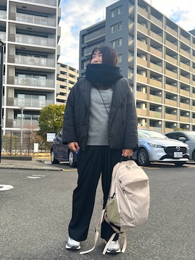 「saloon（サルーン）のアイテム」を使った、nanさん（レディース・164cm）の冬コーディネート