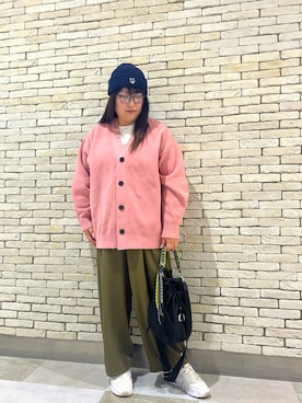 「Maison Kitsune(メゾンキツネ)のアイテム」を使った、nanさん(レディース・164cm)の春コーディネート