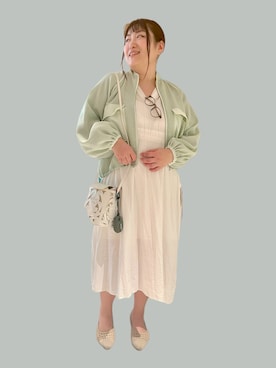 「アイテム（バッグ）」を使った、nanさん（レディース・164cm）の夏コーディネート
