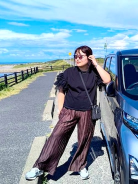 「wee9s（ウィークス）のアイテム」を使った、nanさん（レディース・164cm）の夏コーディネート