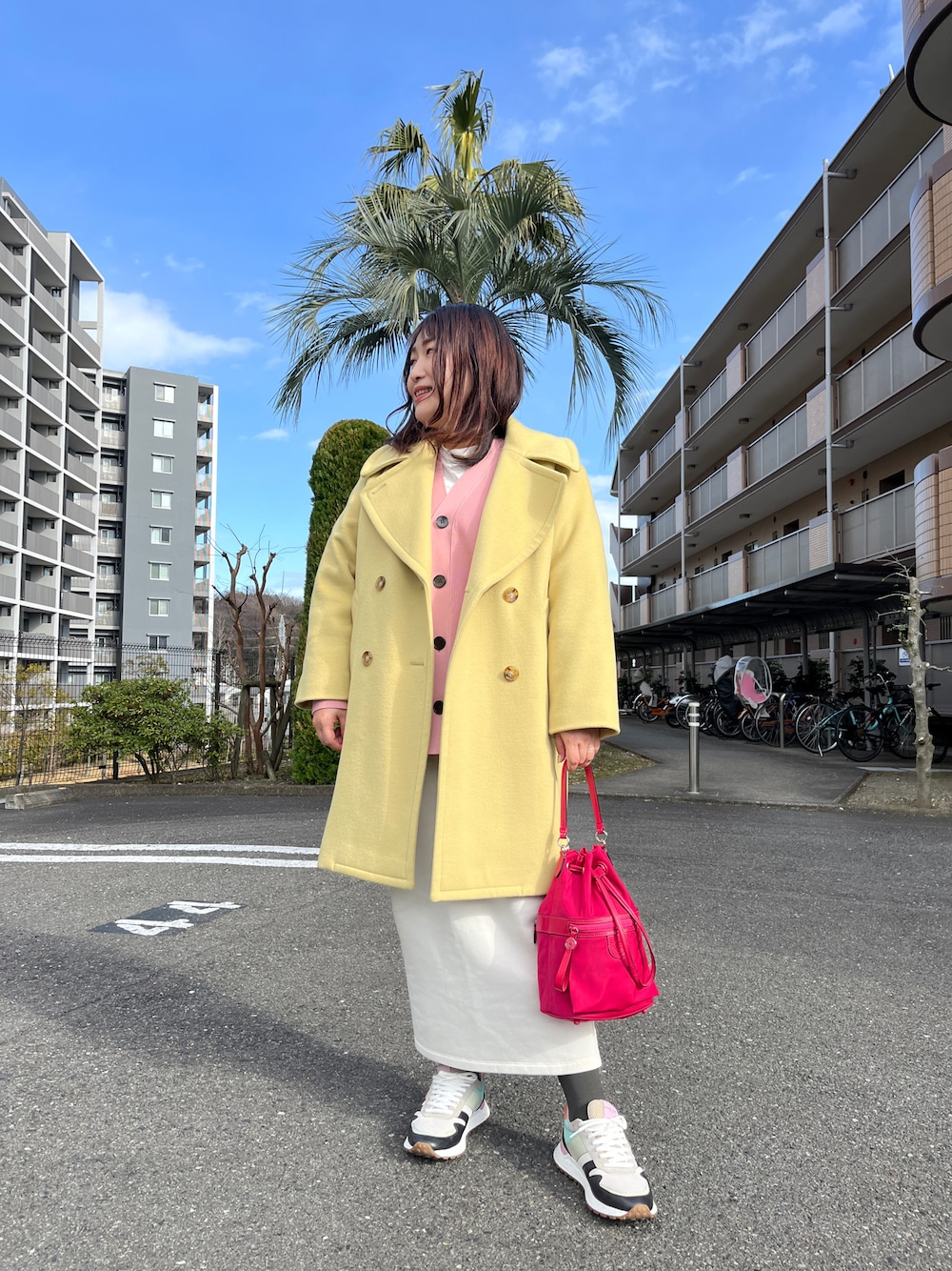 美品 ビューティー&ユース ハミルトン ウールブレンドPコート アイボリー S BEAUTY&YOUTH UNITED ARROWS(ビューティーアンドユース