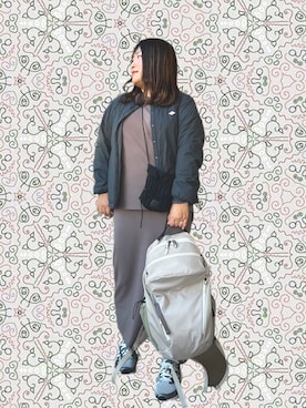 「アイテム（バックパック/リュック）」を使った、nanさん（レディース・164cm）の秋コーディネート