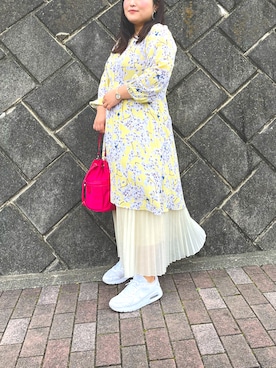 「H&M（エイチ・アンド・エム）のアイテム（ワンピース/ドレス）」を使った、nanさん（レディース・164cm）の春コーディネート