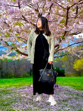 「PRADA（プラダ）のアイテム」を使った、nanさん（レディース・164cm）の春コーディネート