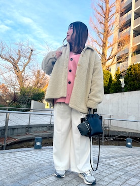 「YAHKI（ヤーキ）のアイテム（バッグ）」を使った、nanさん（レディース・164cm）の冬コーディネート