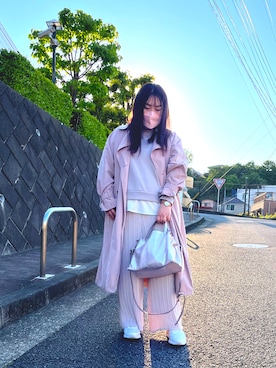 「ごきげんウィーク」｜「アイテム（トレンチコート）」を使った、nanさん（レディース・164cm）の春コーディネート