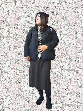 「saloon（サルーン）のアイテム」を使った、nanさん（レディース・164cm）の冬コーディネート