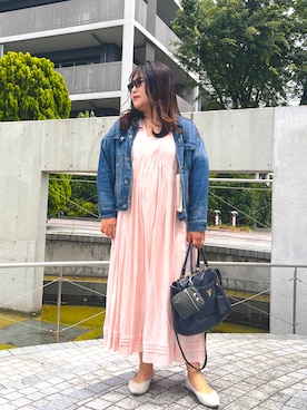 「PRADA（プラダ）のアイテム」を使った、nanさん（レディース・164cm）の春コーディネート