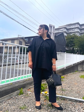 「n'OrLABEL（ノアールレーベル）のアイテム」を使った、nanさん（レディース・164cm）の夏コーディネート