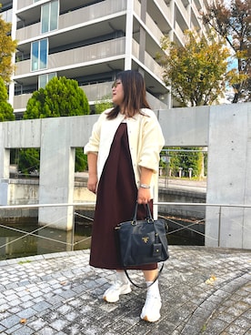 「アイテム（腕時計）」を使った、nanさん（レディース・164cm）の秋コーディネート