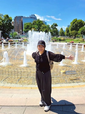 「AMERICAN HOLIC（アメリカンホリック）のアイテム」を使った、nanさん（レディース・164cm）の夏コーディネート