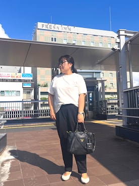 「PRADA（プラダ）のアイテム」を使った、nanさん（レディース・164cm）の夏コーディネート
