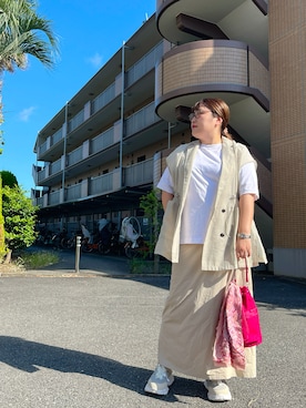 「アイテム（アナログ腕時計）」を使った、nanさん（レディース・164cm）の秋コーディネート