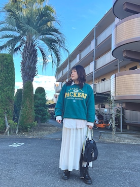 nanさんの（GU | ジーユー）を使ったコーディネート