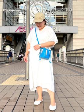 「Paul Smith（ポールスミス）のアイテム（帽子）」を使った、nanさん（レディース・164cm）の夏コーディネート