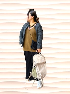 「DANTON（ダントン）のアイテム」を使った、nanさん（レディース・164cm）の秋コーディネート