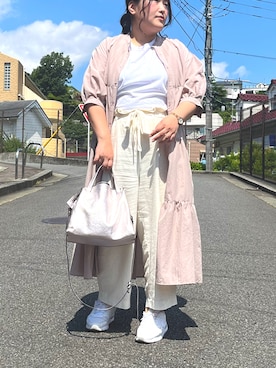 「シルバー」｜「アイテム（アナログ腕時計）」を使った、nanさん（レディース・164cm）の夏コーディネート