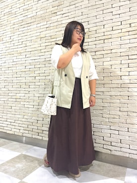 「CARVING TRIBES（カービングトライブス）のアイテム」を使った、nanさん（レディース・164cm）の夏コーディネート