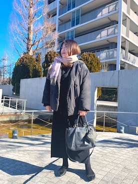 「saloon（サルーン）のアイテム」を使った、nanさん（レディース・164cm）の冬コーディネート