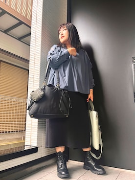 「PRADA（プラダ）のアイテム」を使った、nanさん（レディース・164cm）の秋コーディネート