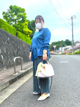 ピンク系のアイテムを使った プリーツパンツ の人気ファッションコーディネート Wear