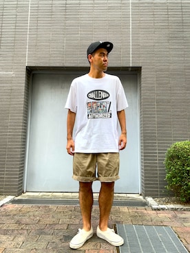 「アイテム（キャップ）」を使った、土佐兄弟　兄　たくやさん（メンズ・182cm・30代）の夏コーディネート