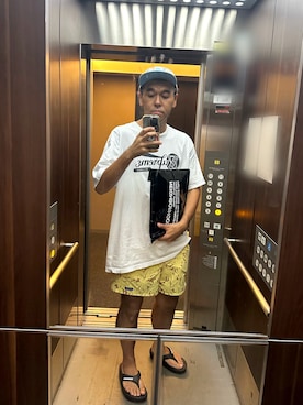 「アイテム（サンダル）」を使った、土佐兄弟　兄　たくやさん（メンズ・182cm・30代）の夏コーディネート