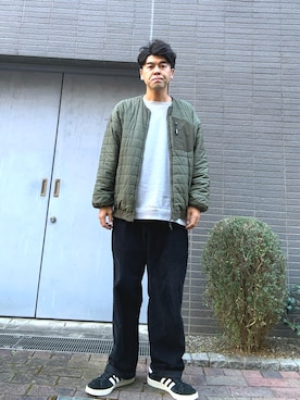 「GAP（ギャップ）のアイテム」を使った、土佐兄弟　兄　たくやさん（メンズ・182cm）の秋コーディネート