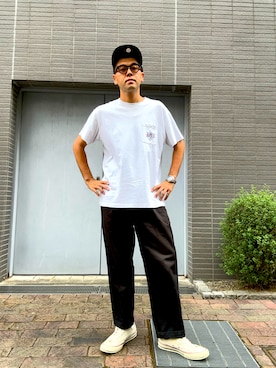 「KITH（キス）のアイテム」を使った、土佐兄弟　兄　たくやさん（メンズ・182cm）の夏コーディネート