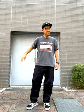 「LUMINOX（ルミノックス）のアイテム（アナログ腕時計）」を使った、土佐兄弟　兄　たくやさん（メンズ・182cm）の夏コーディネート
