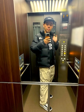 「WTAPS（ダブルタップス）のアイテム」を使った、土佐兄弟　兄　たくやさん（メンズ・182cm）の冬コーディネート