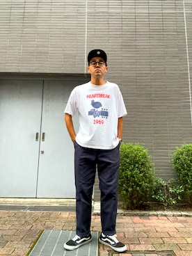 「アイテム（チノパンツ）」を使った、土佐兄弟　兄　たくやさん（メンズ・182cm）の秋コーディネート