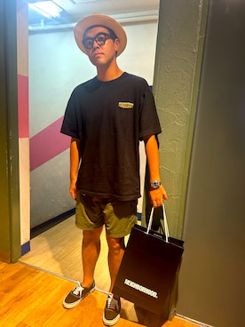 「COACH（コーチ）のアイテム」を使った、土佐兄弟　兄　たくやさん（メンズ・182cm）の夏コーディネート