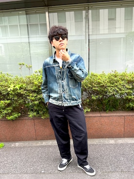 「WACKO MARIA（ワコマリア）のアイテム」を使った、土佐兄弟　兄　たくやさん（メンズ・182cm）の春コーディネート