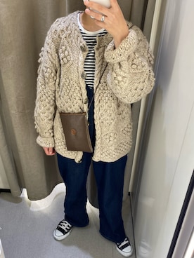 「LAKOLE（ラコレ）のアイテム（サロペット/オーバーオール）」を使った、mさん（レディース・156cm）の春コーディネート