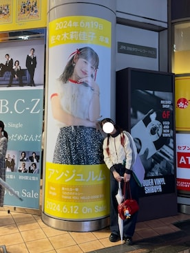 「アイテム（ジャージ）」を使った、のんさん（レディース・170cm）の夏コーディネート