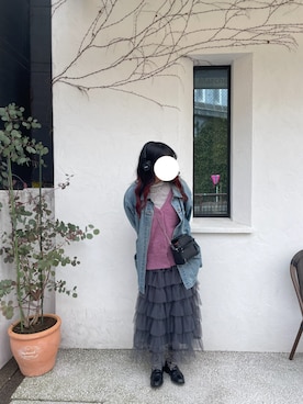 「アイテム（ジャケット/アウター）」を使った、のんさん（レディース・170cm・20代）の夏コーディネート