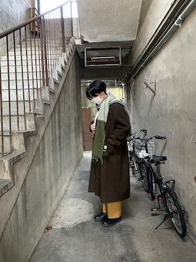 「アイテム（ファッション雑貨）」を使った、ryomaさん（メンズ・176cm）の秋コーディネート