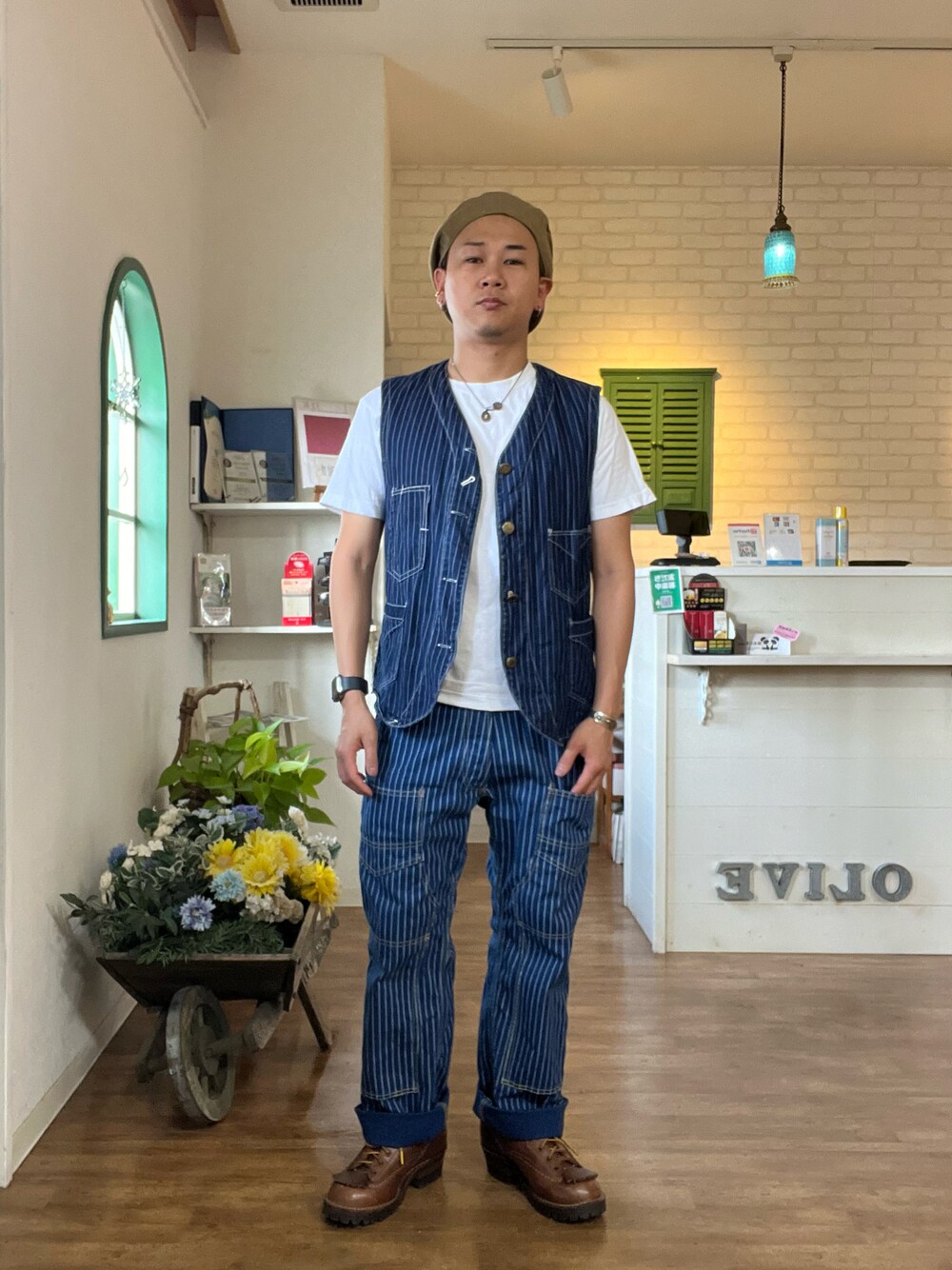 FREEWHEELERSのベストを使った人気ファッションコーディネート（季節