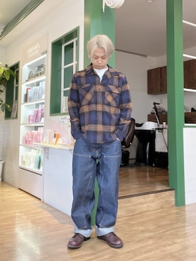 「RED WING（レッドウィング）のアイテム」を使った、HAYAさん（メンズ・160cm）の秋コーディネート
